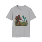 SASQUATCH ALIEN GOLF SHOWDOWN T-SHIRT