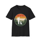 VINTAGE GOLFER DOG CLUBHOUSE SUNSET T-SHIRT