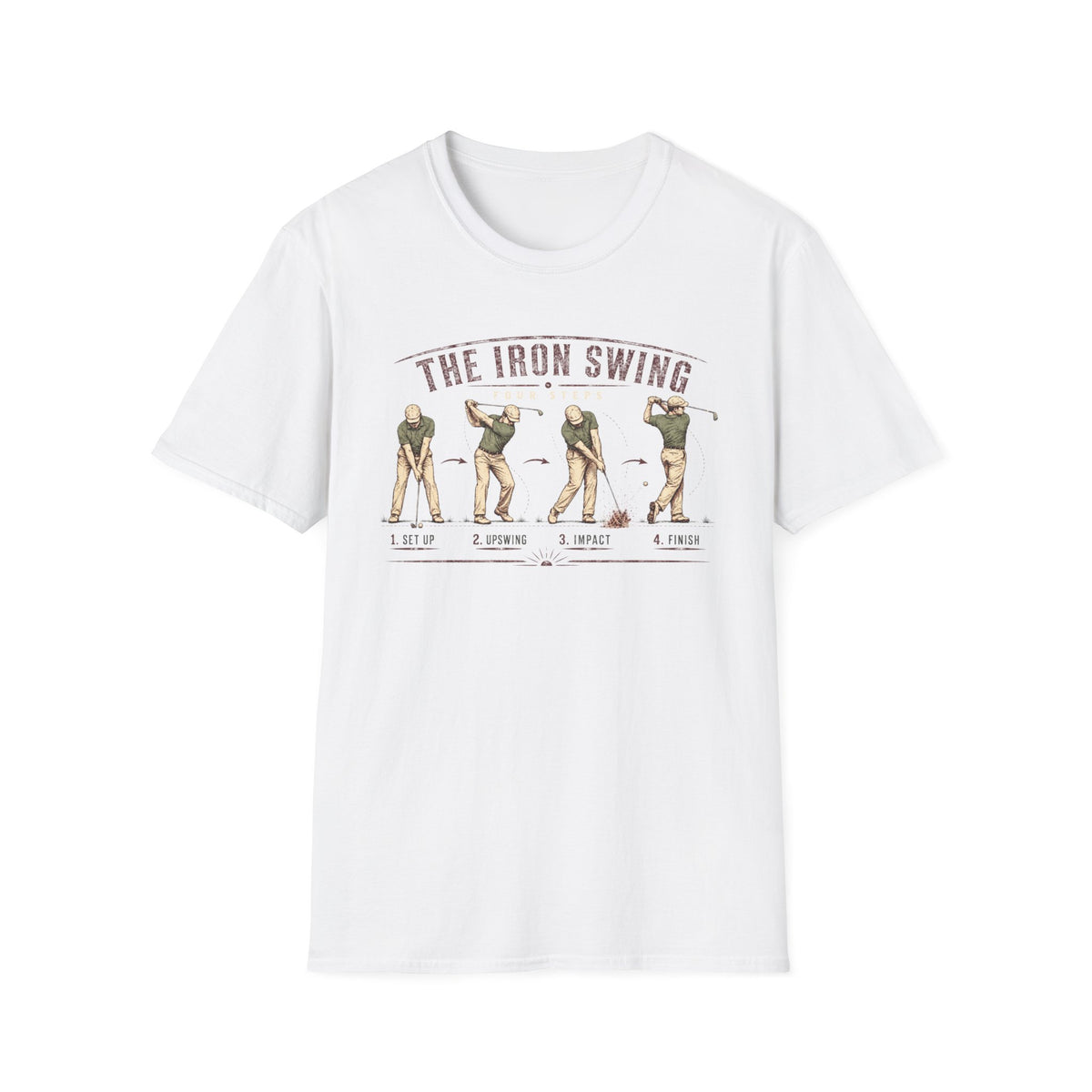 IRON SWING FOUR STEPS INFOGRAPHIC T-SHIRT