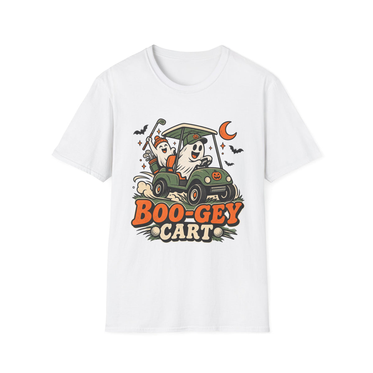 BOOGEY CART HALLOWEEN GHOSTS 166 T-SHIRT