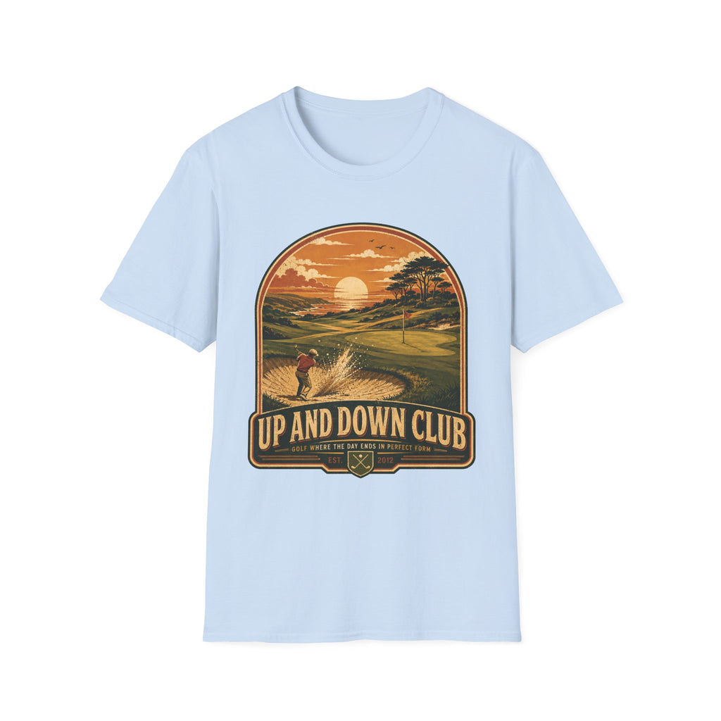 UP AND DOWN CLUB BADGE T-SHIRT