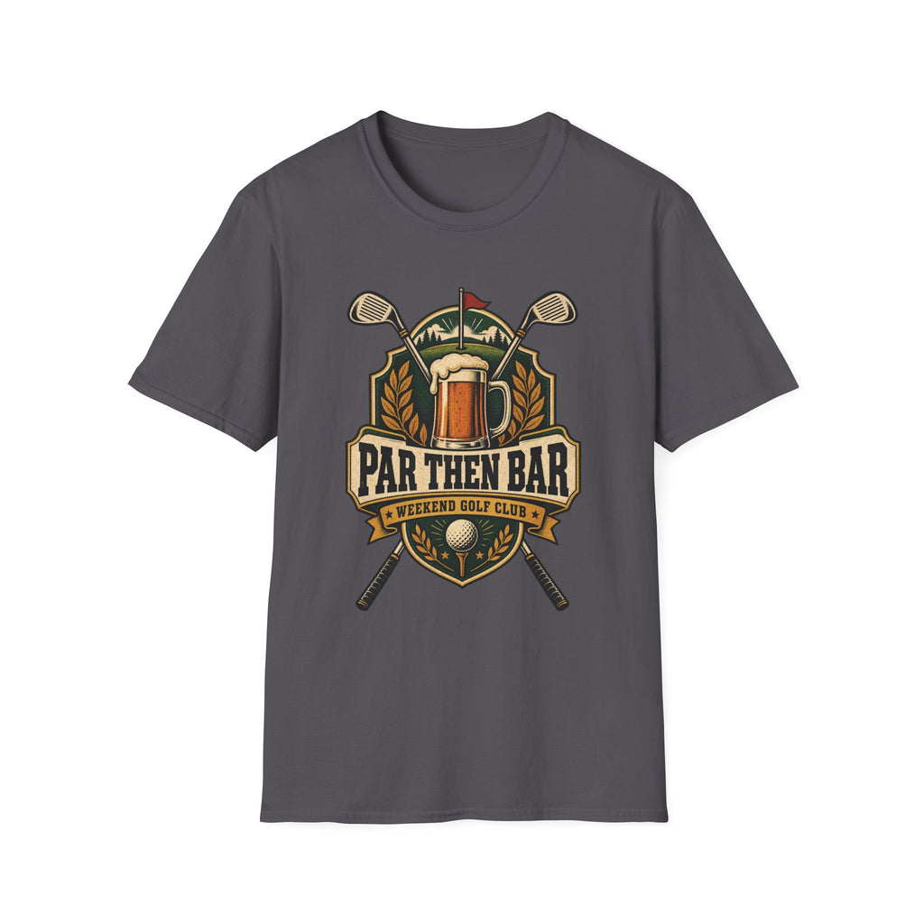 PAR THEN BAR BEER BADGE T-SHIRT