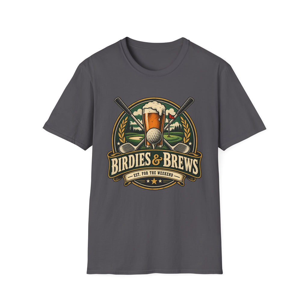 BIRDIES AND BREWS GOLF BADGE COLOR 188 T-SHIRT