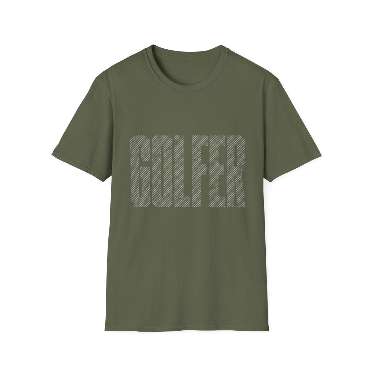 GOLFER TEXTURE TEXT T-SHIRT