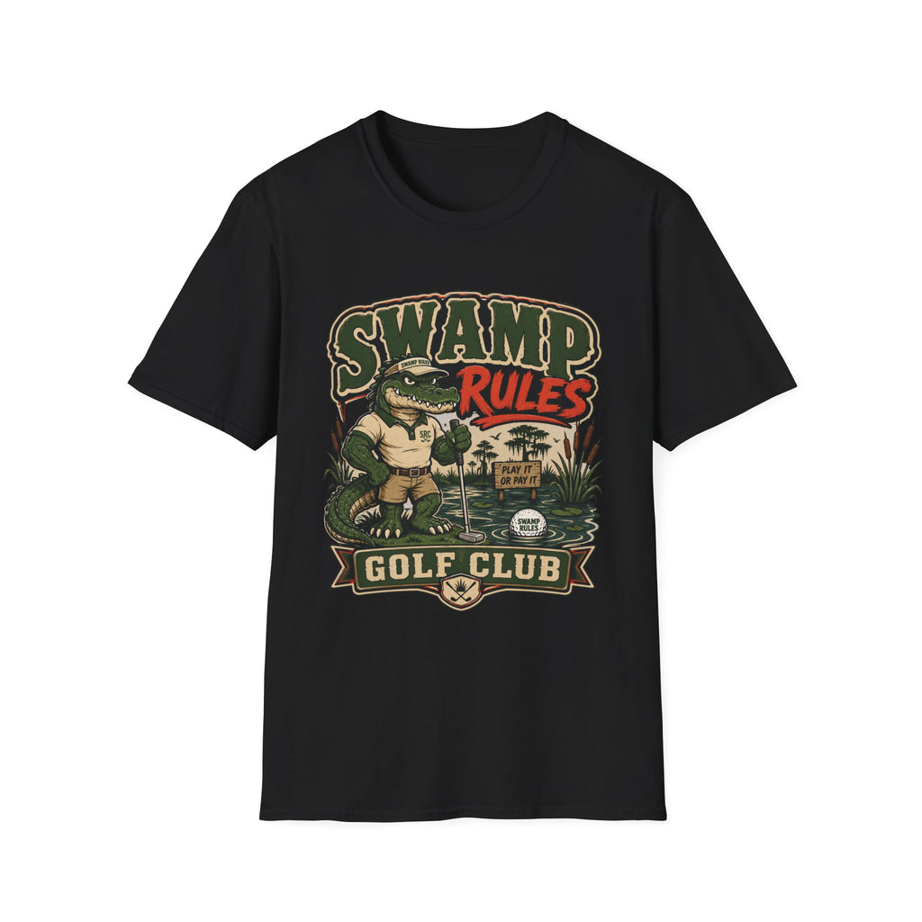 SWAMP RULES GOLF CLUB ALLIGATOR T-SHIRT