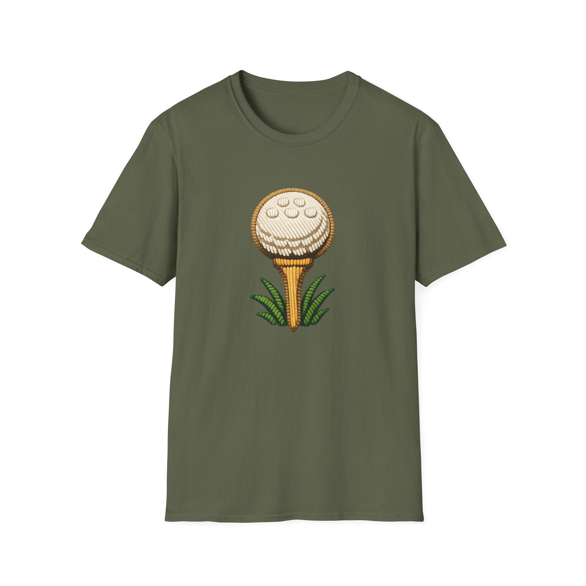 GOLF BALL TEE EMBROIDERY PATCH 87 T-SHIRT