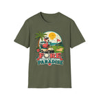 FORE IN PARADISE FLAMINGO CART 11 T-SHIRT