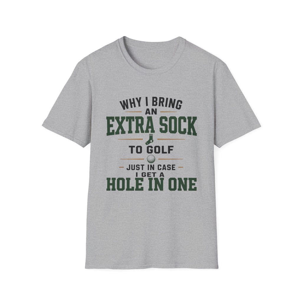 EXTRA SOCK HOLE IN ONE TYPOGRAPHY 36 T-SHIRT