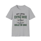 EXTRA SOCK HOLE IN ONE TYPOGRAPHY 36 T-SHIRT