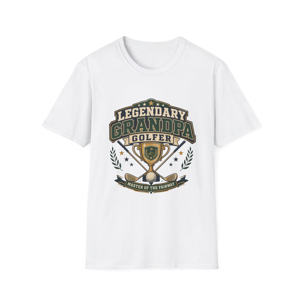 LEGENDARY GRANDPA GOLFER TROPHY BADGE T-SHIRT
