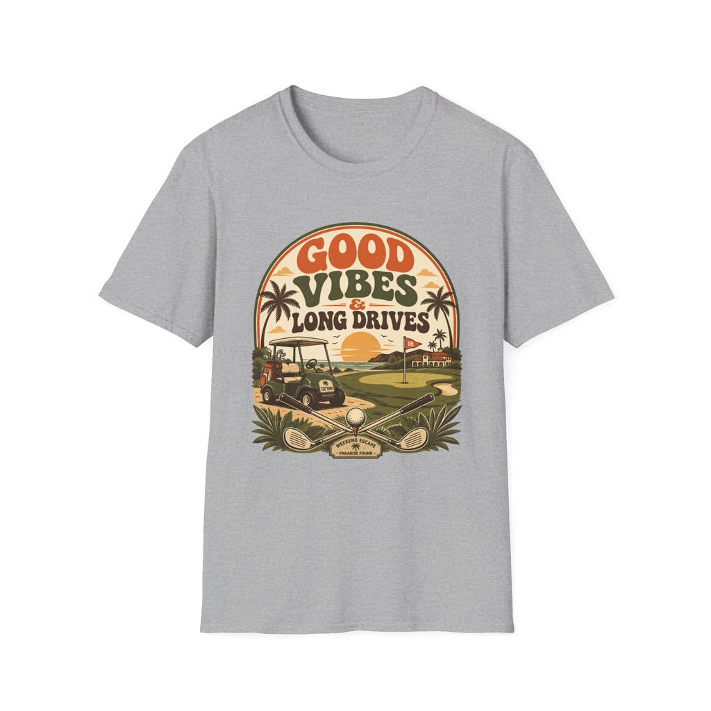 GOOD VIBES LONG DRIVES SUNSET T-SHIRT