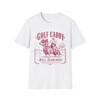 GOLF CADDY DACHSHUND BOWLER HAT PINK 61 T-SHIRT