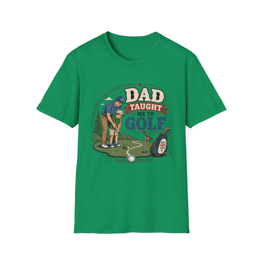 DAD TAUGHT ME GOLF BADGE 41 T-SHIRT