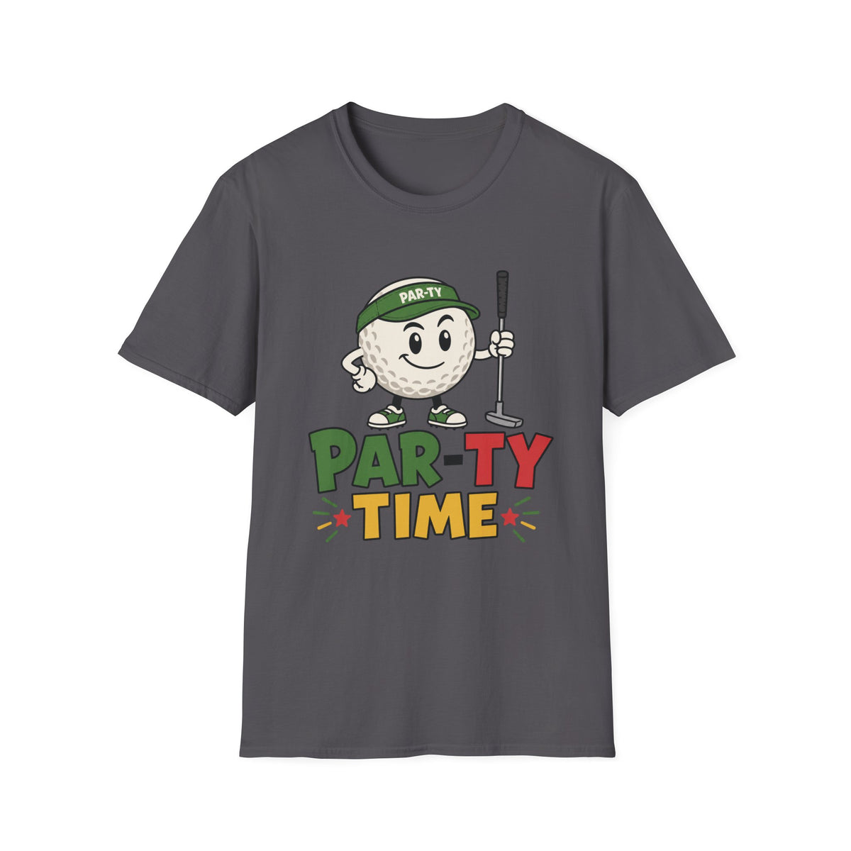 PAR-TY TIME GOLF BALL CHARACTER T-SHIRT