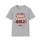 EAT-SLEEP-GOLF-REPEAT-QUOTE T-SHIRT