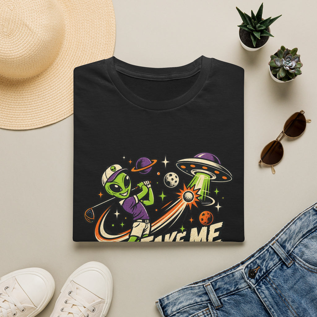 TAKE ME TO YOUR LEADERBOARD ALIEN T-SHIRT