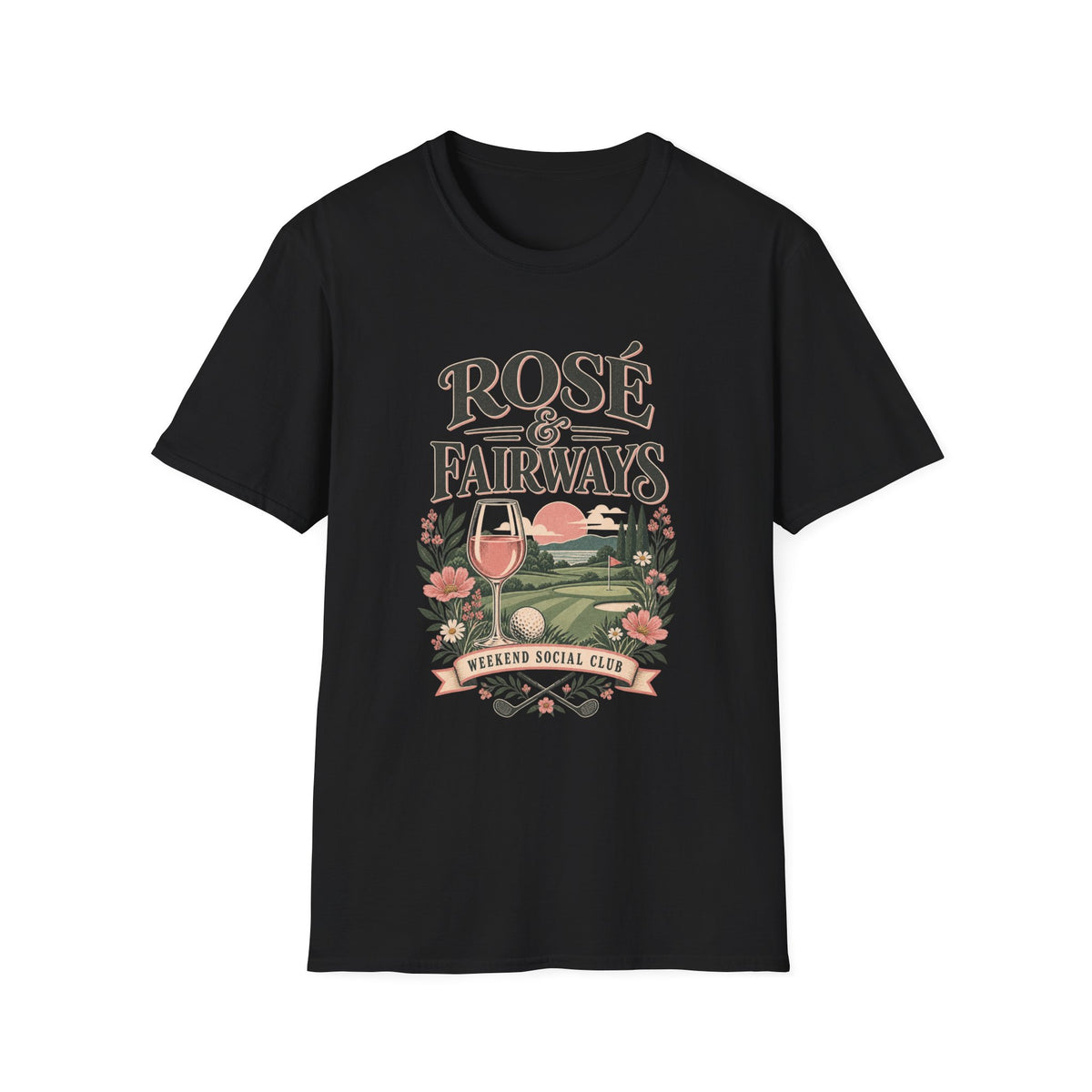 ROSE AND FAIRWAYS WEEKEND SOCIAL CLUB T-SHIRT