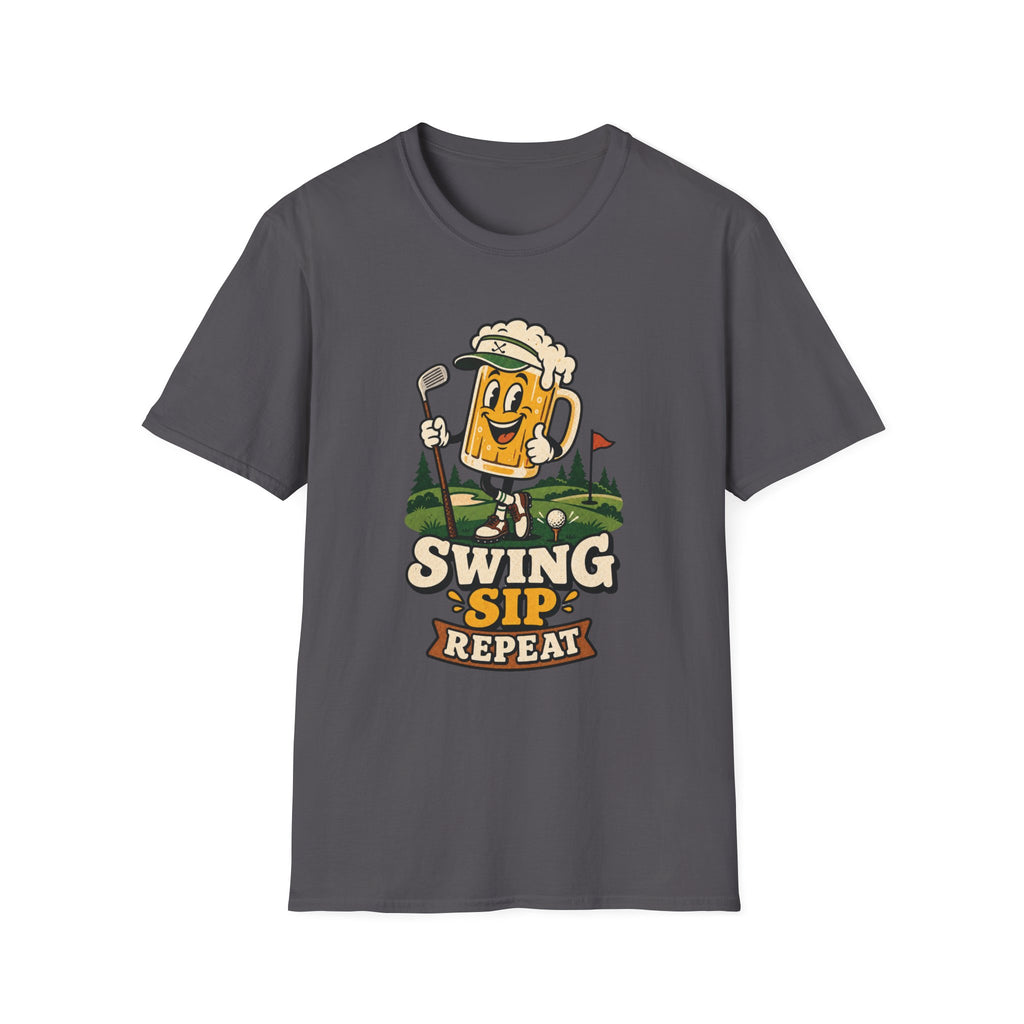 SWING SIP REPEAT BEER MUG T-SHIRT