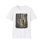 CAMO AMERICAN FLAG GOLFER SILHOUETTE 83 T-SHIRT