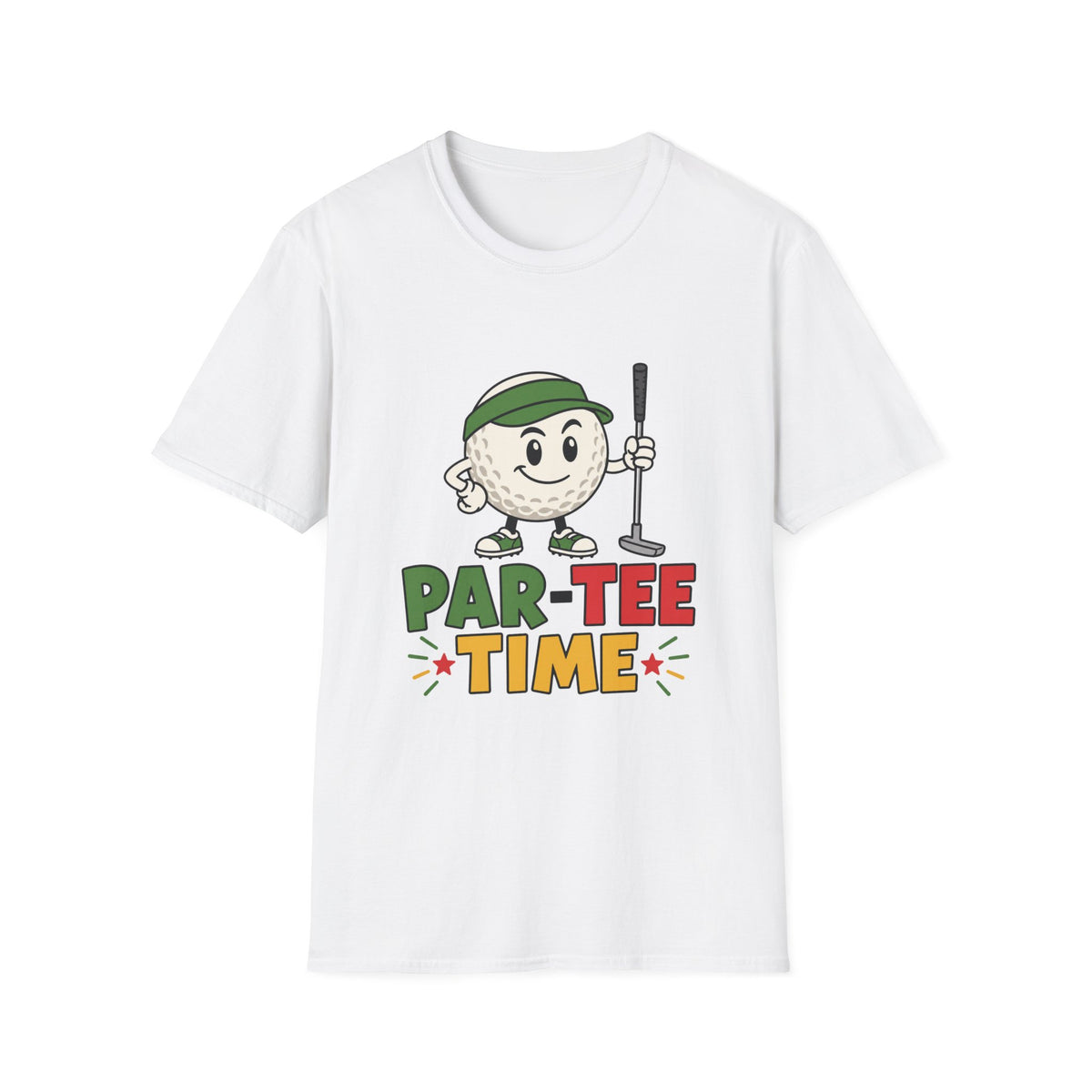 PAR TEE TIME GOLF BALL CHARACTER T-SHIRT