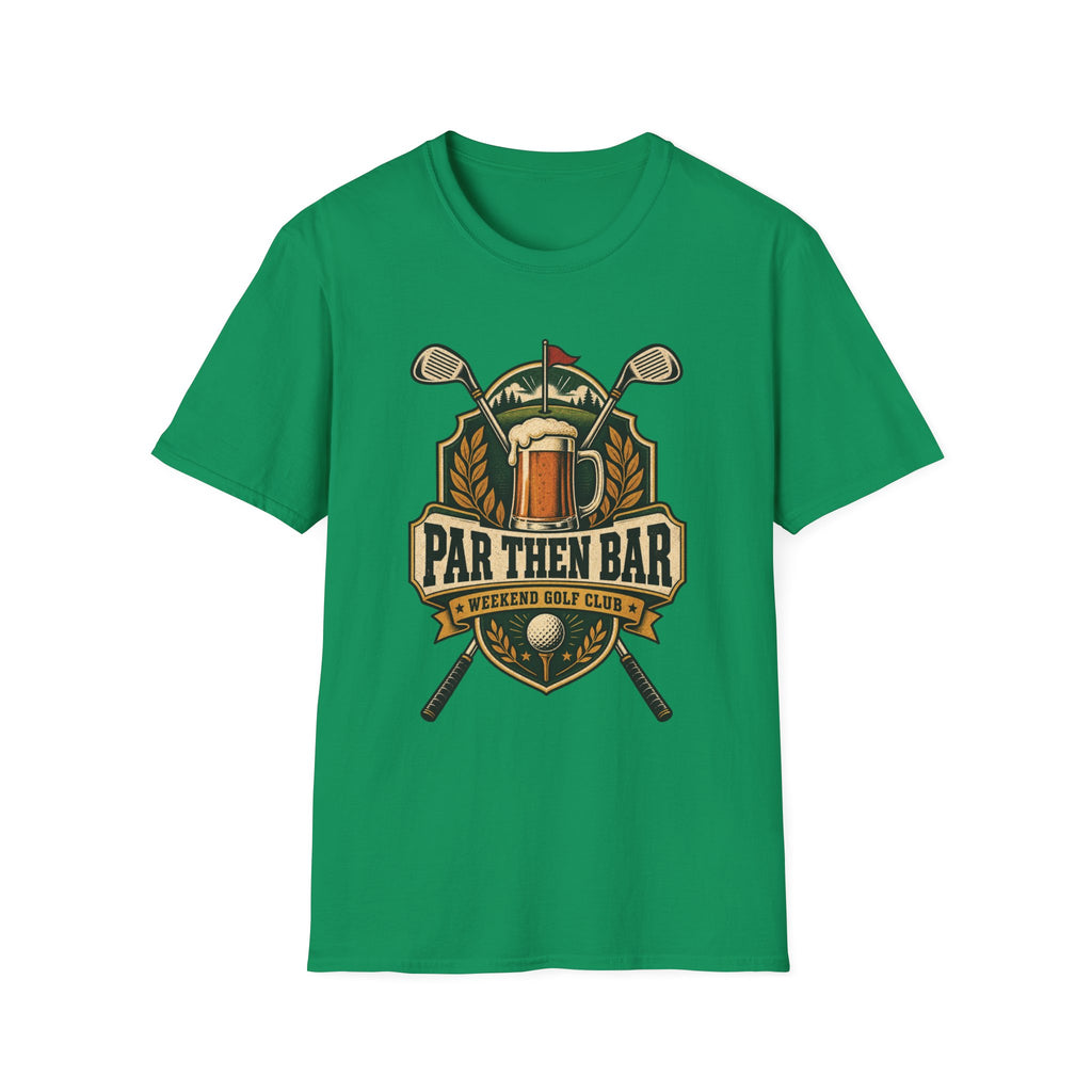 PAR THEN BAR BEER BADGE T-SHIRT