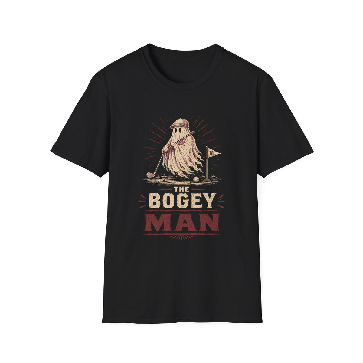 BOGEY MAN GHOST GOLFER SWING 138 T-SHIRT