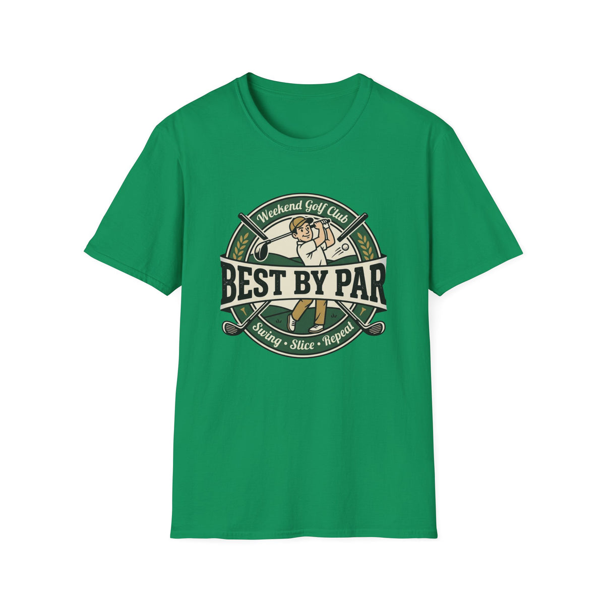 BEST BY PAR WEEKEND GOLF CLUB BADGE 110 T-SHIRT