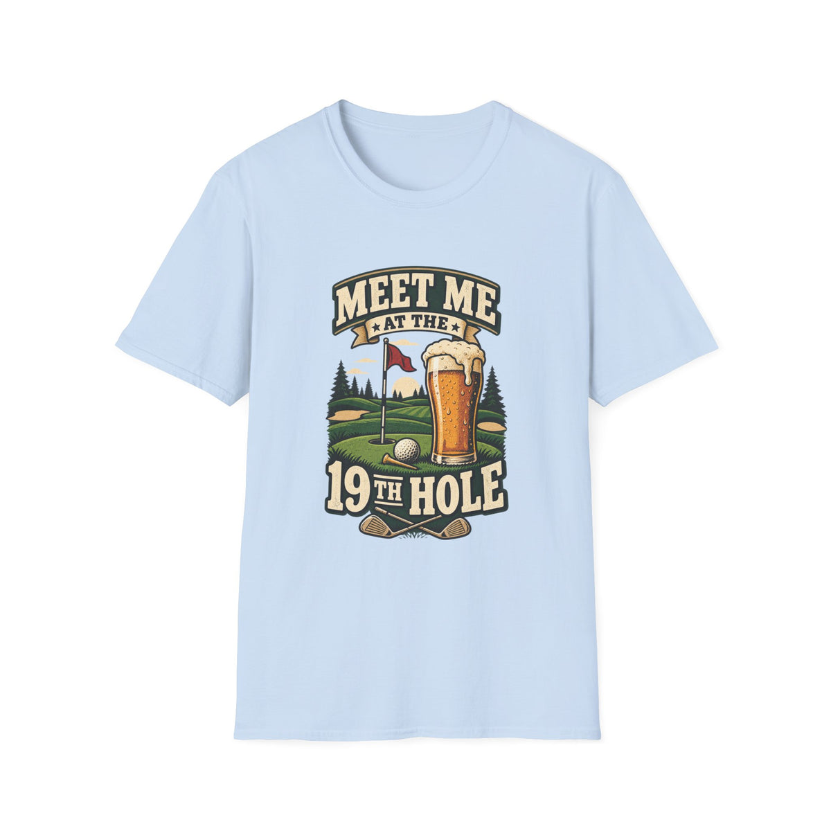 MEET ME AT 19TH HOLE BEER T-SHIRT
