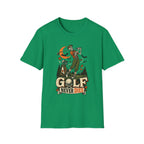GOLF NEVER DIES SKELETON GOLFER T-SHIRT