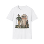 SKELETON GOLFER TOMBSTONE BREAK 80 HALLOWEEN T-SHIRT