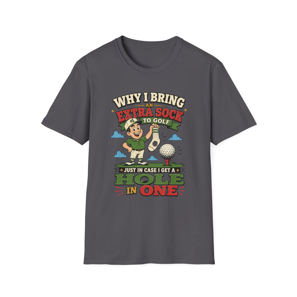 EXTRA SOCK HOLE IN ONE CARTOON 35 T-SHIRT