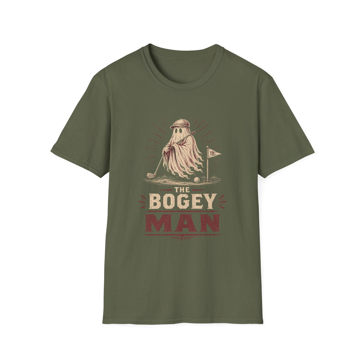 BOGEY MAN GHOST GOLFER SWING 138 T-SHIRT