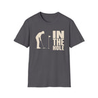 GOLFER PUTTING SILHOUETTE IN THE HOLE T-SHIRT