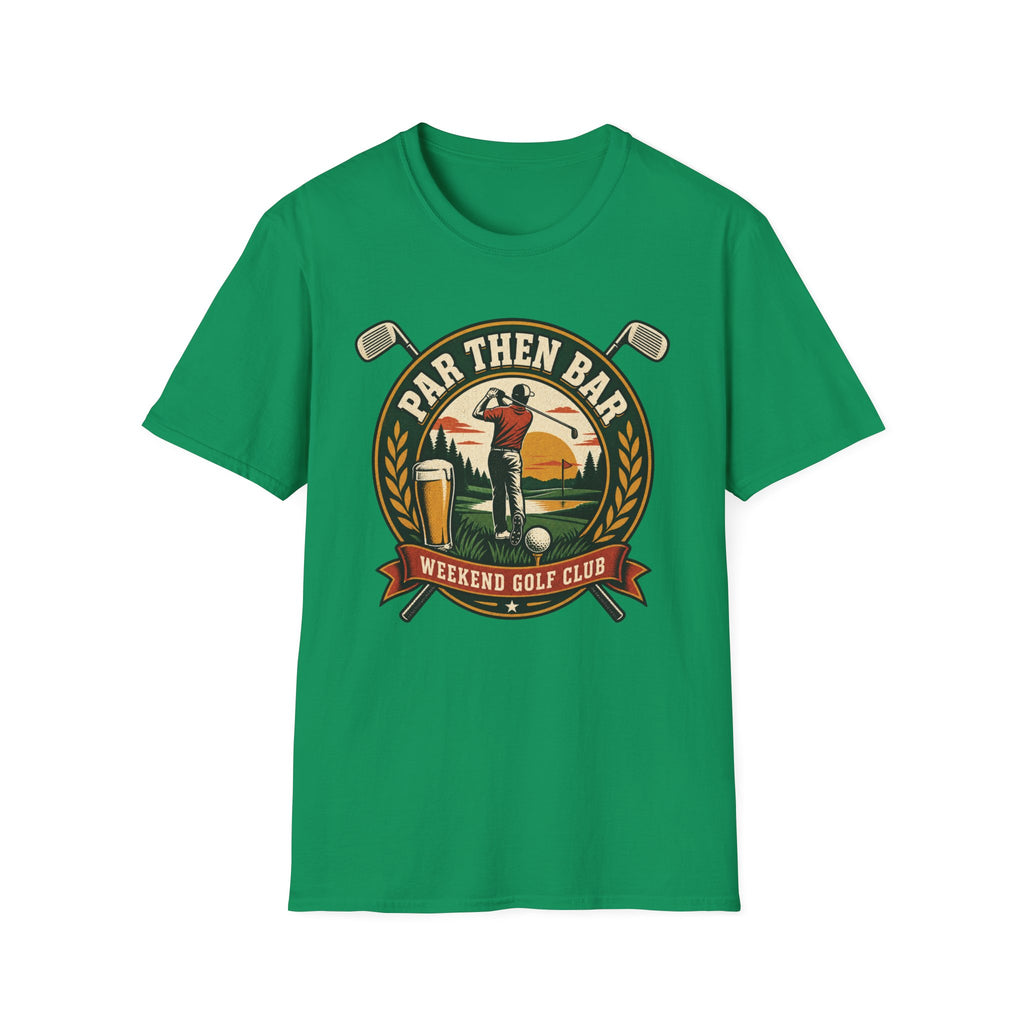 PAR THEN BAR GOLF BADGE T-SHIRT