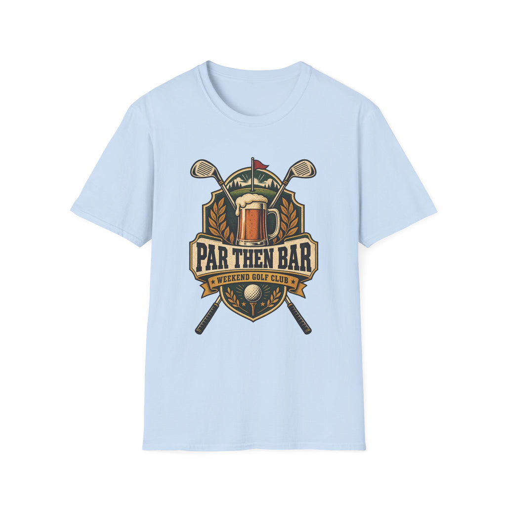 PAR THEN BAR BEER BADGE T-SHIRT