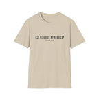 ASK ME ABOUT MY HANDICAP TEXT 95 T-SHIRT