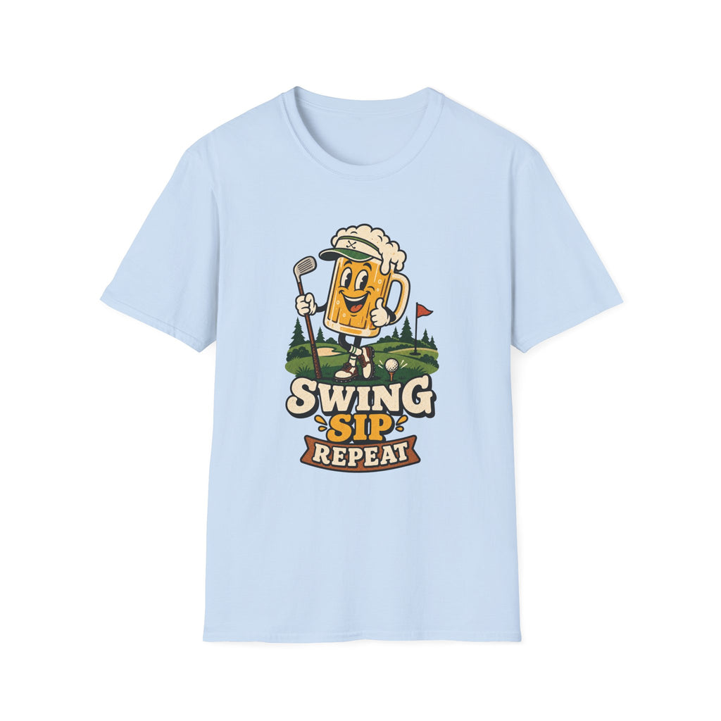 SWING SIP REPEAT BEER MUG T-SHIRT