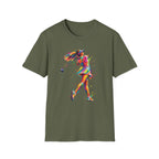 colorful paint splash woman golfer T-Shirt