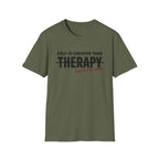 GOLF CHEAPER THAN THERAPY TEXT 113 T-SHIRT
