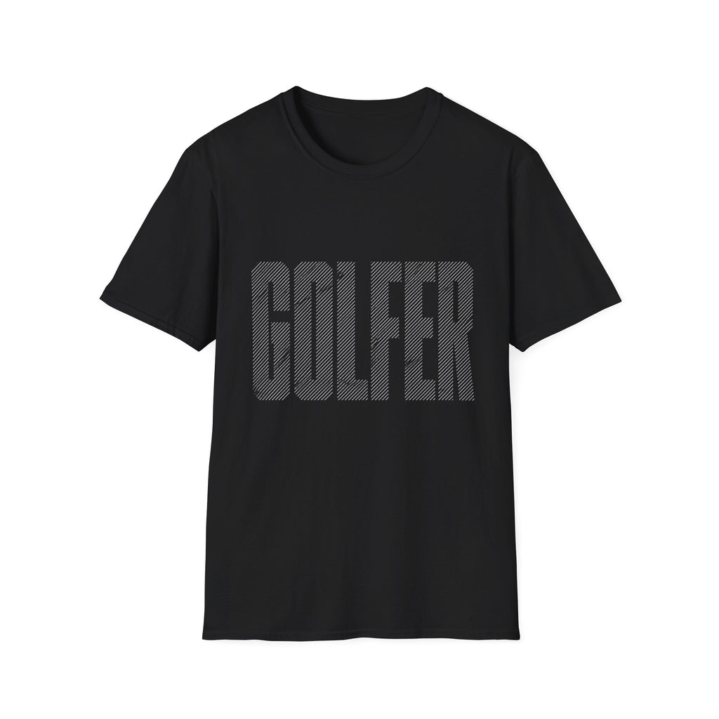GOLFER TEXTURE TEXT T-SHIRT