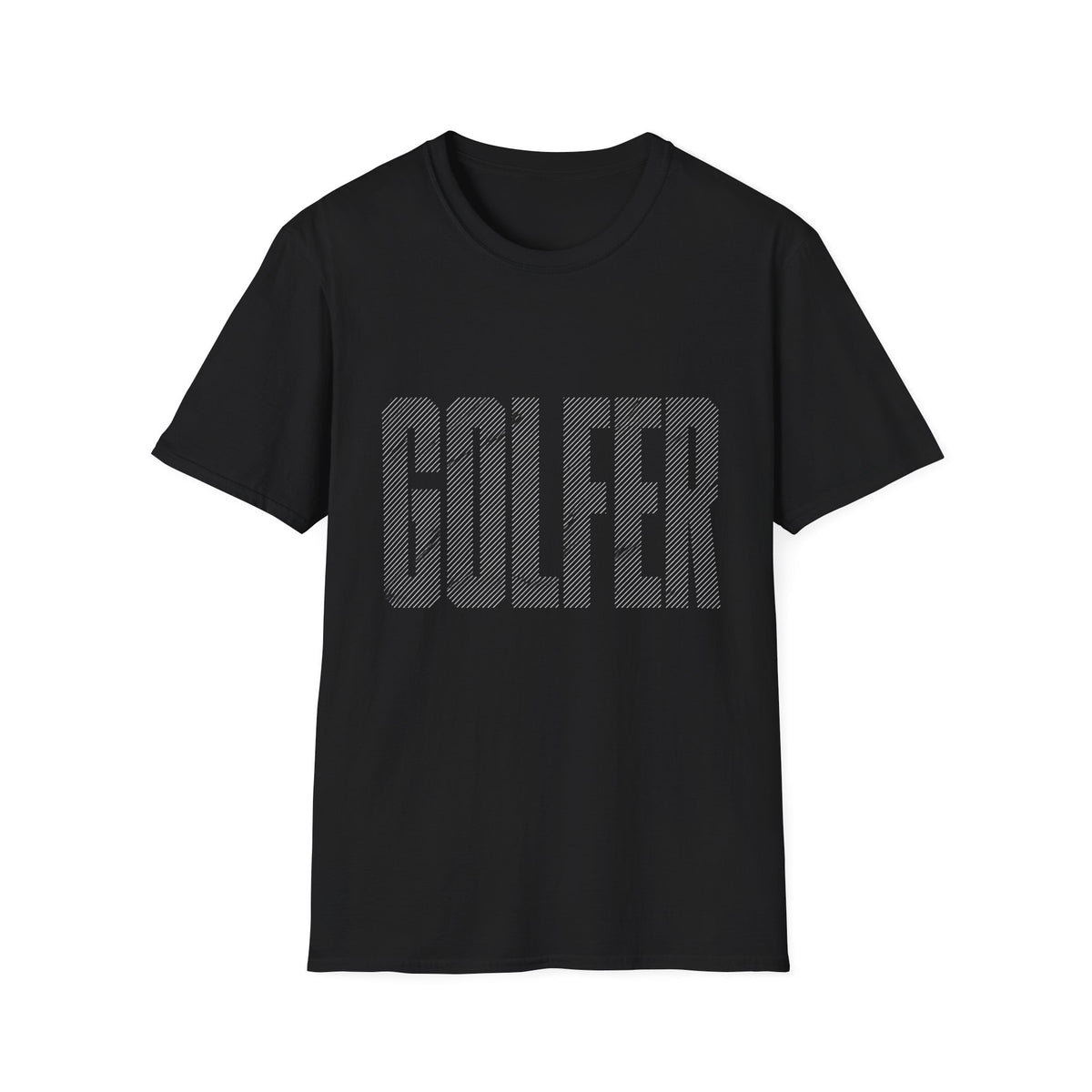GOLFER TEXTURE TEXT T-SHIRT