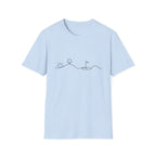 MINIMALIST GOLF COURSE SUN LINE ART T-SHIRT