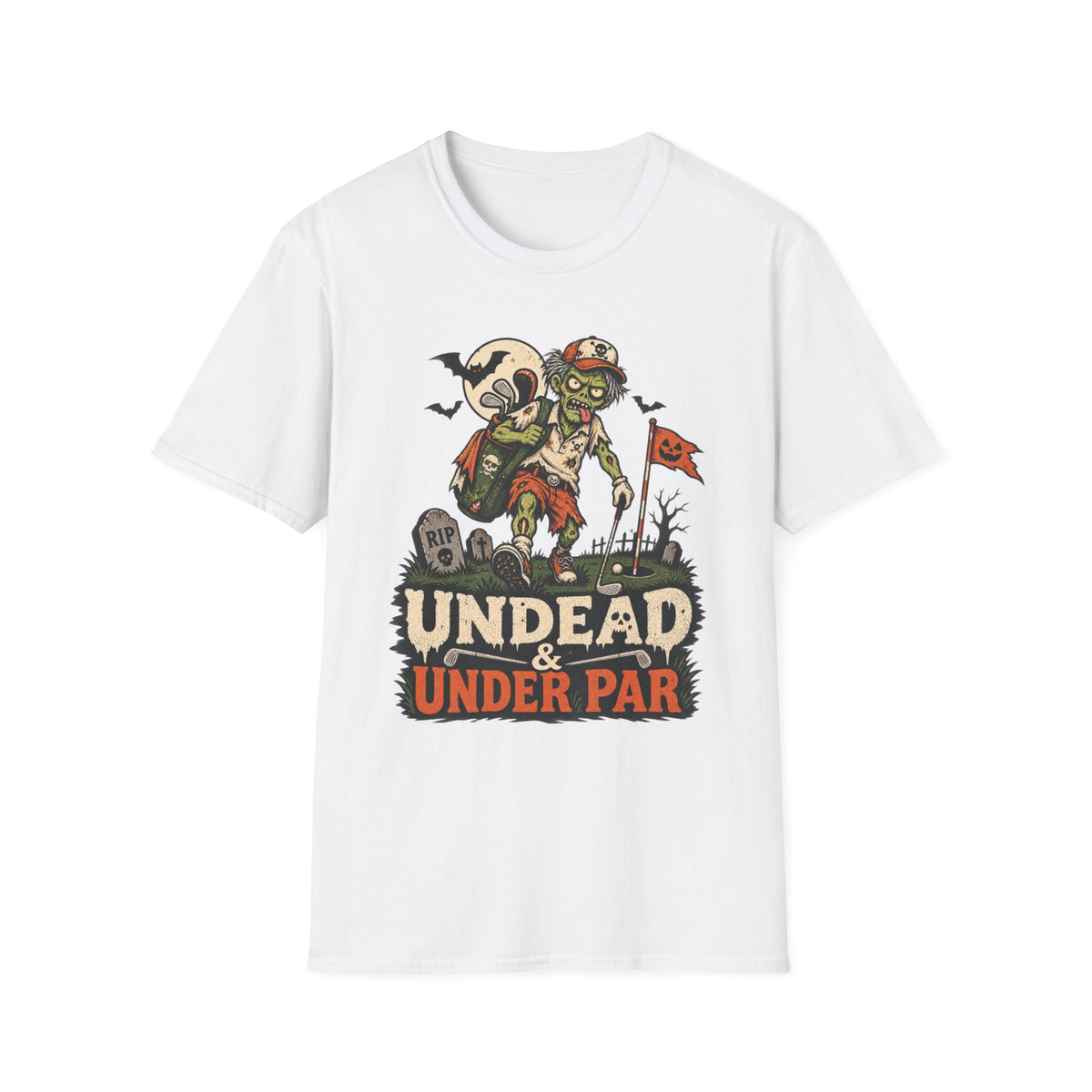 UNDEAD AND UNDER PAR ZOMBIE T-SHIRT