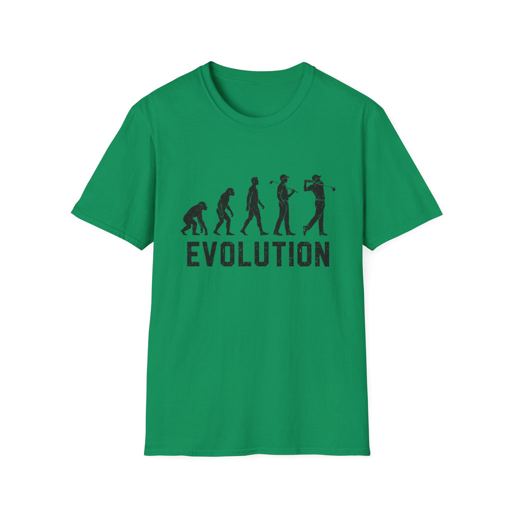 EVOLUTION OF GOLFER SILHOUETTE 70 T-SHIRT