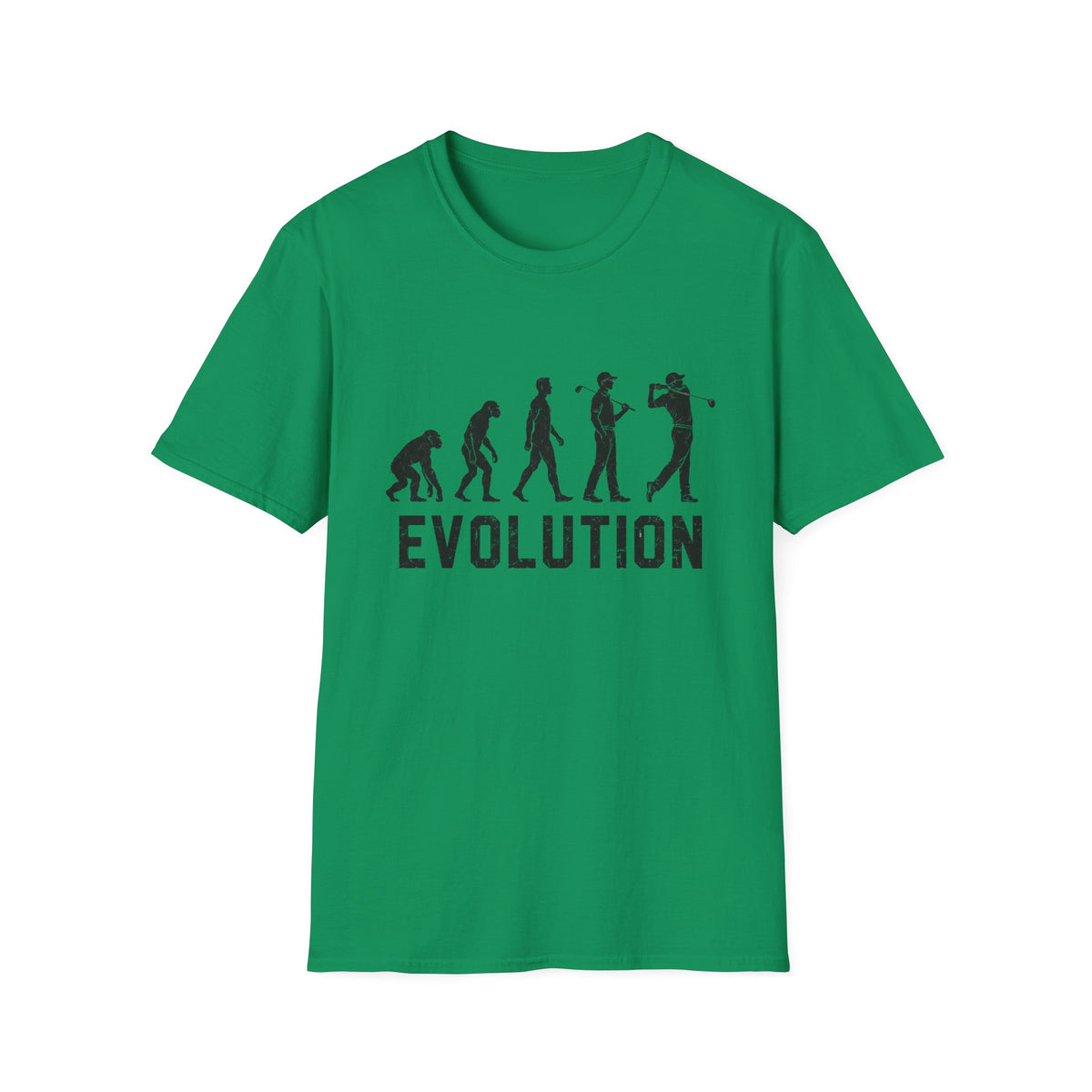 EVOLUTION OF GOLFER SILHOUETTE 70 T-SHIRT
