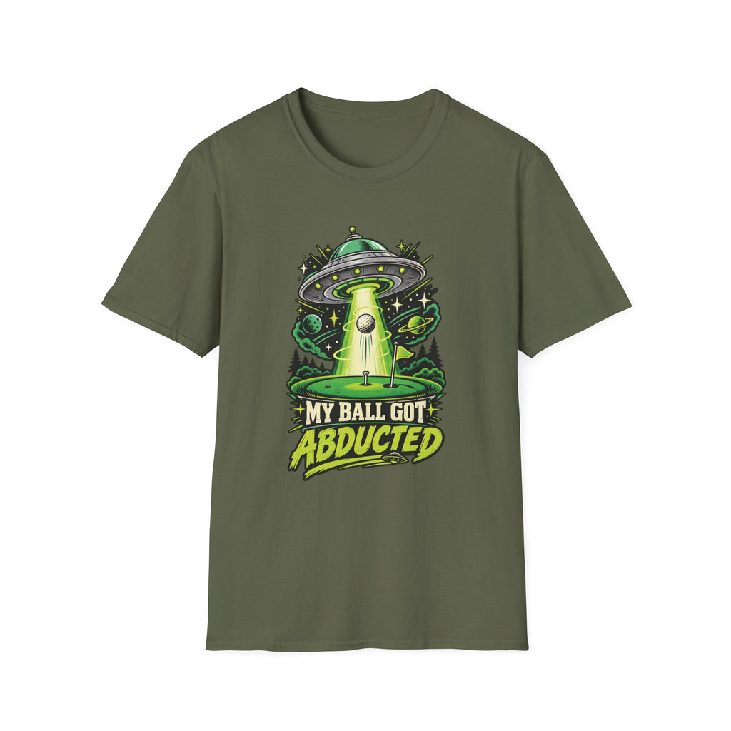 MY BALL GOT ABDUCTED UFO T-SHIRT