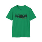 GOLF CHEAPER THAN THERAPY TEXT 113 T-SHIRT