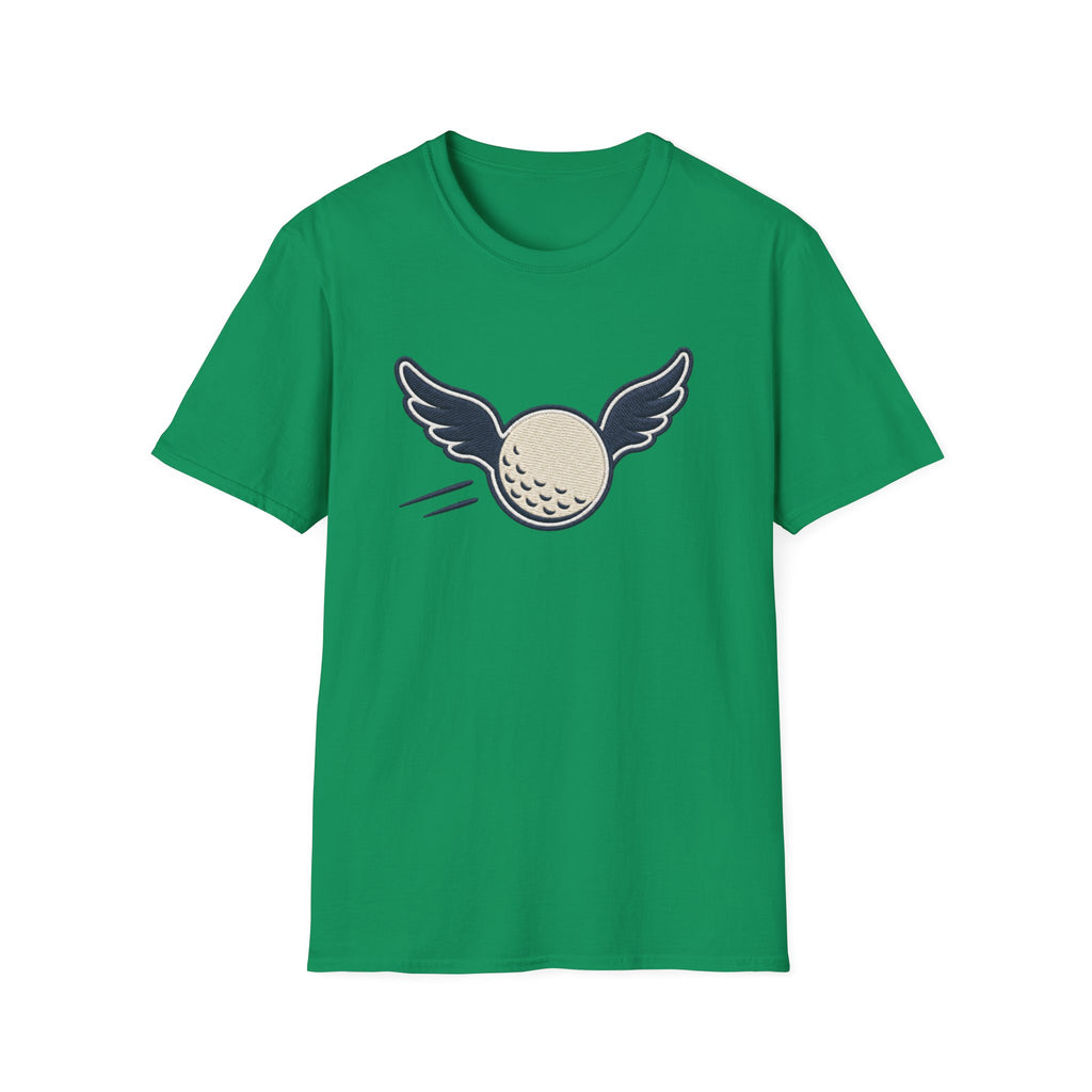FLYING GOLF BALL WINGS EMBROIDERY PATCH 98 T-SHIRT