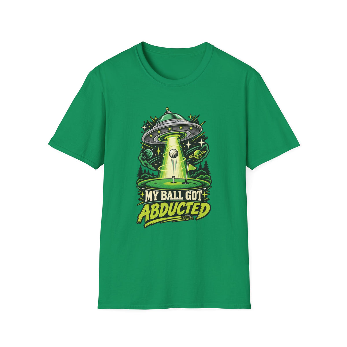 MY BALL GOT ABDUCTED UFO T-SHIRT