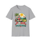 FORE IN PARADISE FLAMINGO CART 11 T-SHIRT